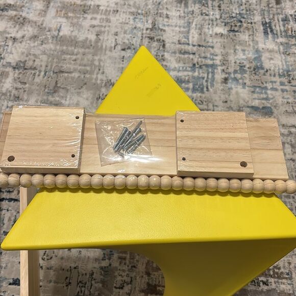 Set of two solid wood decor wall shelves. Well made & beautiful as is or painted - Picture 6 of 7